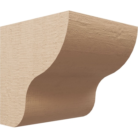 Ekena Millwork 10"W x 10"D x 10"H Wide Greensboro Rough Cedar Woodgrain TimberThane Corbel, Primed Tan CORUR10X10X10GRNRCPR